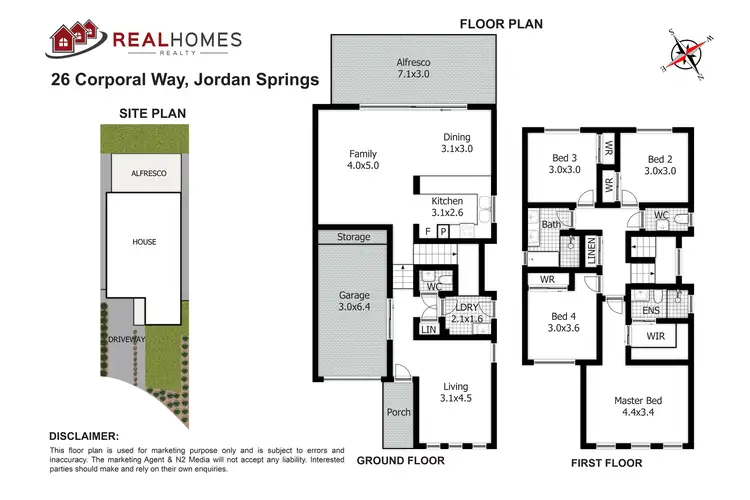 Floorplan of Homely house listing, 26 Corporal Way, Jordan Springs NSW 2747
