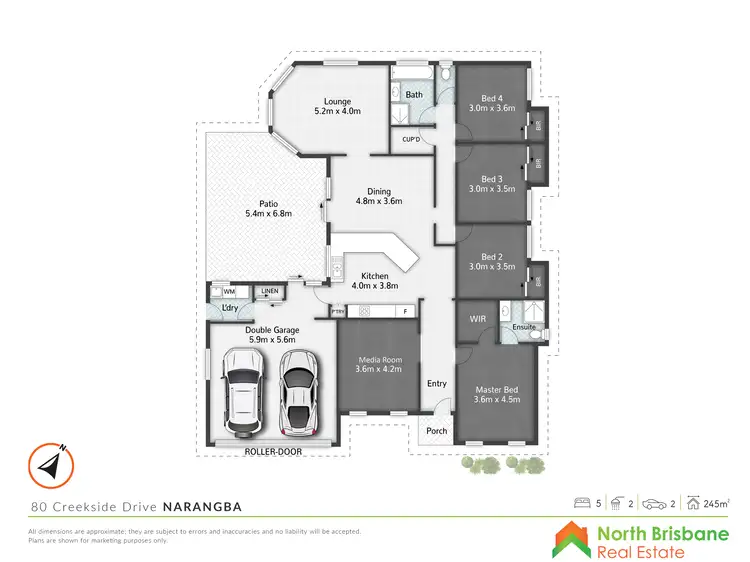Floorplan of Homely house listing, 80 Creekside Drive, Narangba QLD 4504