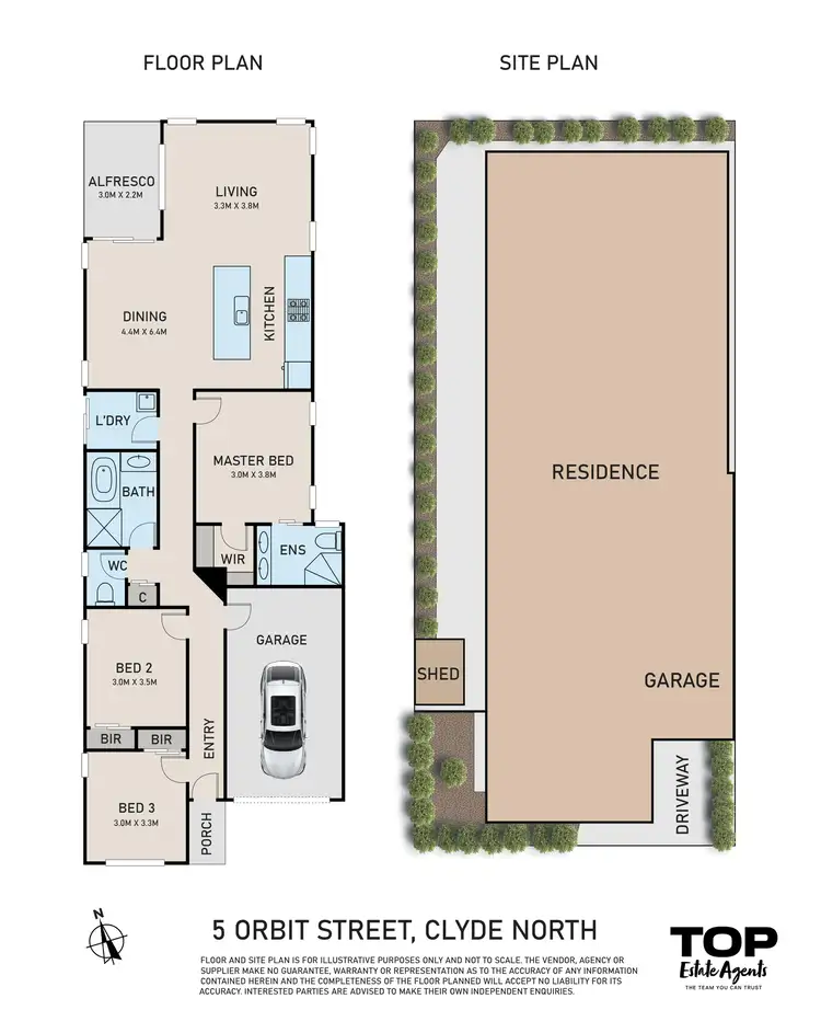 Floorplan of Homely house listing, 5 Orbit Street, Clyde North VIC 3978
