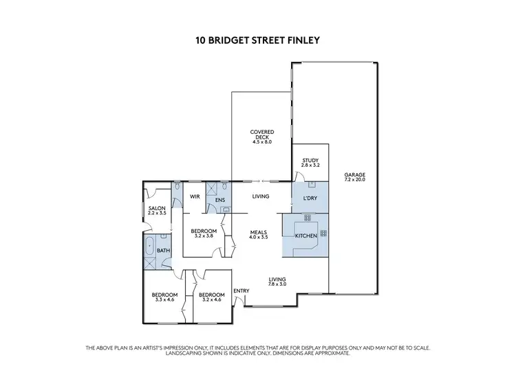 Floorplan of Homely house listing, 10 Bridget Street, Finley NSW 2713