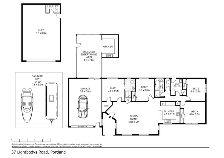 Floorplan of Homely house listing, 37 Lightbodys Road, Portland VIC 3305