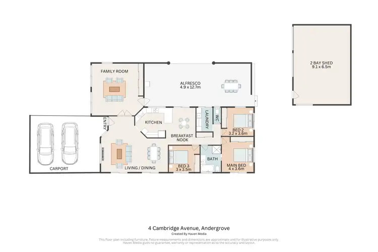 Floorplan of Homely house listing, 4 Cambridge Avenue, Andergrove QLD 4740