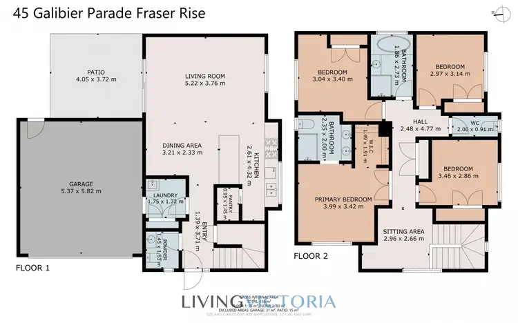 Floorplan of Homely house listing, 45 Galibier Parade, Fraser Rise VIC 3336
