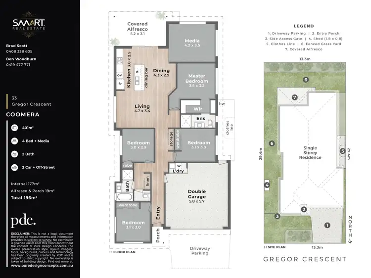 Floorplan of Homely house listing, 33 Gregor Crescent, Coomera QLD 4209