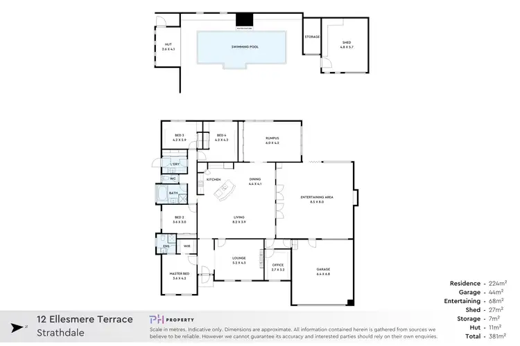 Floorplan of Homely house listing, 12 Ellesmere Terrace, Strathdale VIC 3550