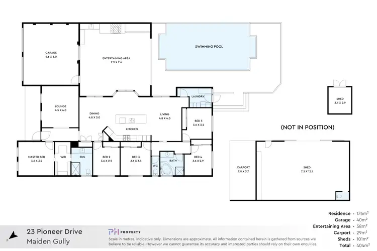 Floorplan of Homely house listing, 23 Pioneer Drive, Maiden Gully VIC 3551