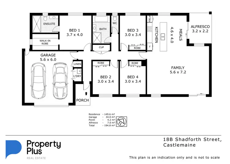 Floorplan of Homely house listing, 18B Shadforth Street, Castlemaine VIC 3450