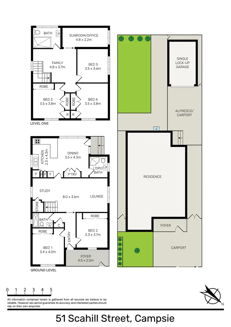 Floorplan of Homely house listing, 51 Scahill St, Campsie NSW 2194