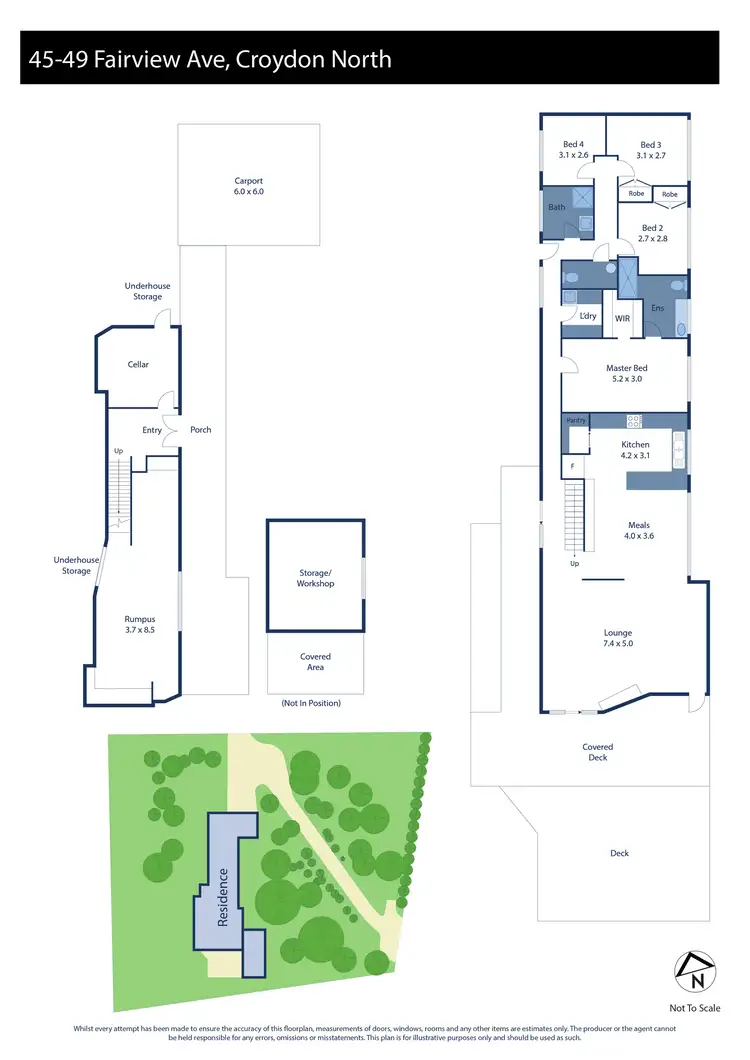 Floorplan of Homely house listing, 45-49 Fairview Avenue, Croydon North VIC 3136