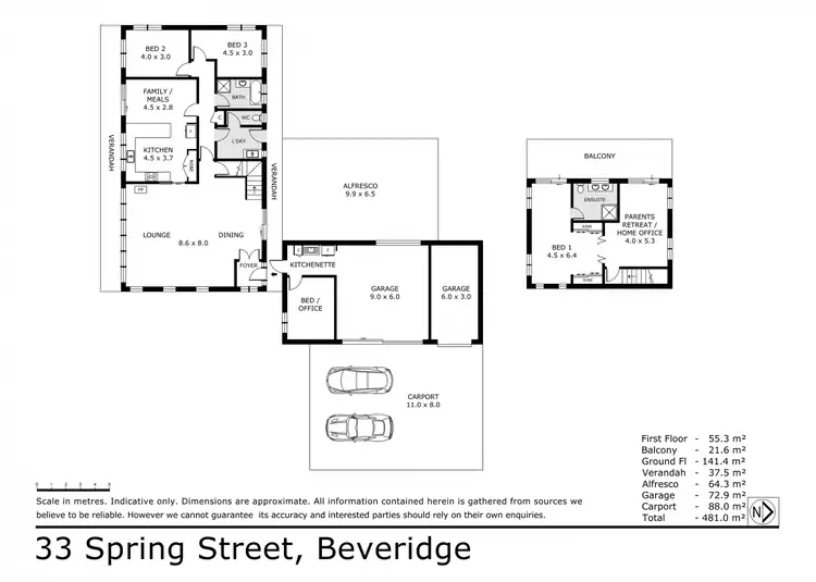 Floorplan of Homely house listing, 33 Spring Street, Beveridge VIC 3753