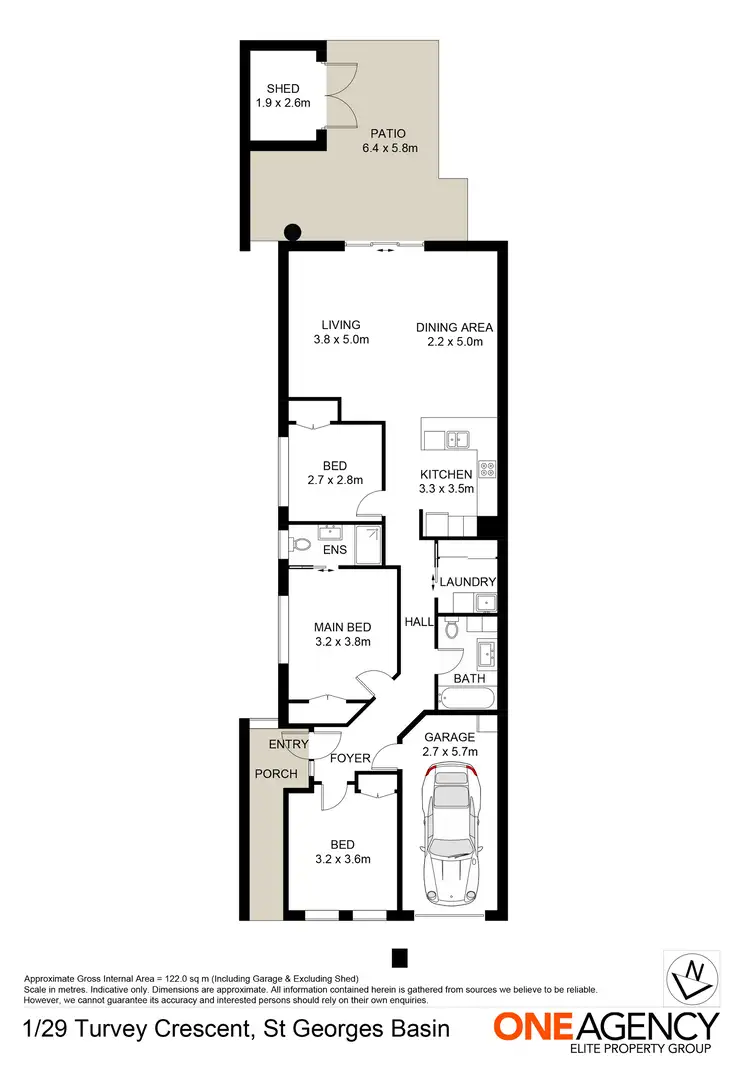 Floorplan of Homely villa listing, 29A Turvey Crescent, St Georges Basin NSW 2540