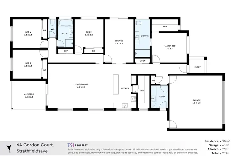 Floorplan of Homely house listing, 6A Gordon Court, Strathfieldsaye VIC 3551