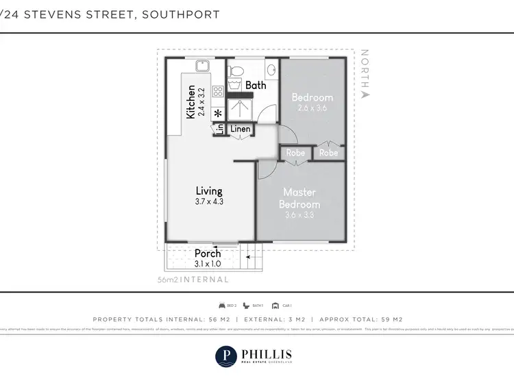 Floorplan of Homely unit listing, 4/24 Stevens Street, Southport QLD 4215