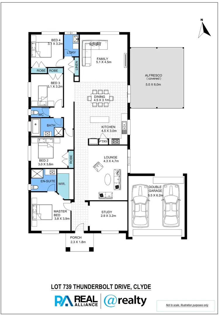 Floorplan of Homely house listing, 50 Thunderbolt Drive, Cranbourne East VIC 3977