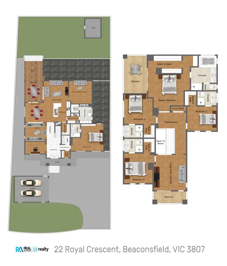 Floorplan of Homely house listing, 22 Royal Crescent, Beaconsfield VIC 3807