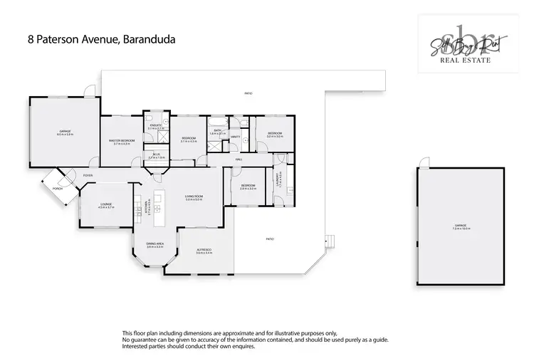 Floorplan of Homely house listing, 8 PATERSON AVENUE, Baranduda VIC 3691