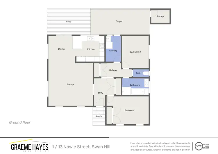 Floorplan of Homely unit listing, 1/13 Nowie Street, Swan Hill VIC 3585
