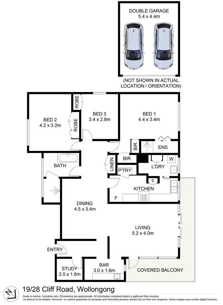 Floorplan of Homely apartment listing, 19/28 Cliff Road, Wollongong NSW 2500