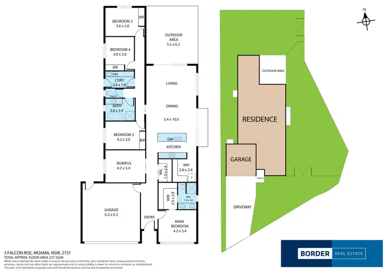 Floorplan of Homely house listing, 3 Falcon Rise, Moama NSW 2731