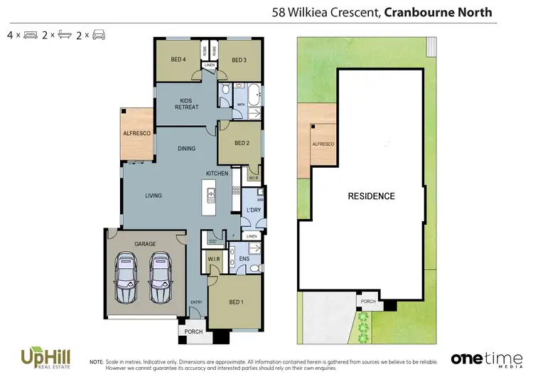 Floorplan of Homely house listing, 58 Wilkiea Crescent, Cranbourne North VIC 3977