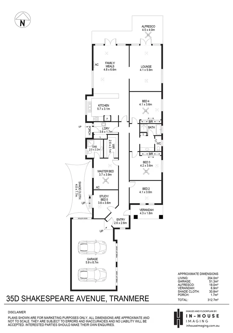 Floorplan of Homely house listing, 35D Shakespeare Avenue, Tranmere SA 5073