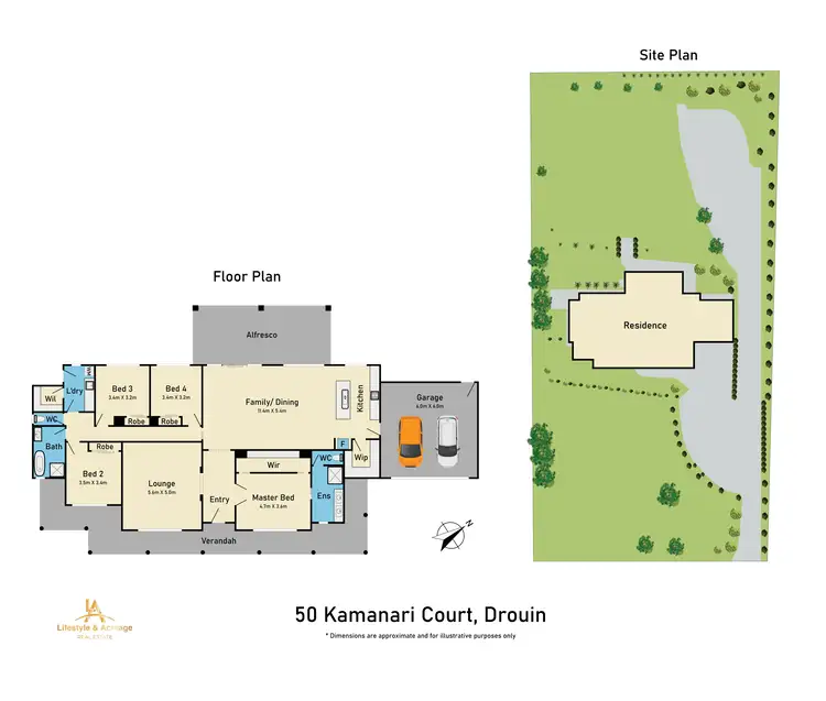 Floorplan of Homely house listing, 50 Kamanari Court, Drouin VIC 3818