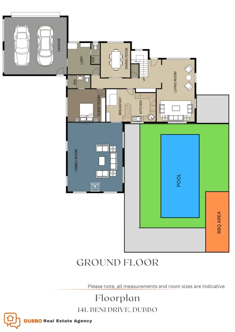 Floorplan of Homely rural property listing, 14L Beni Drive, Dubbo NSW 2830