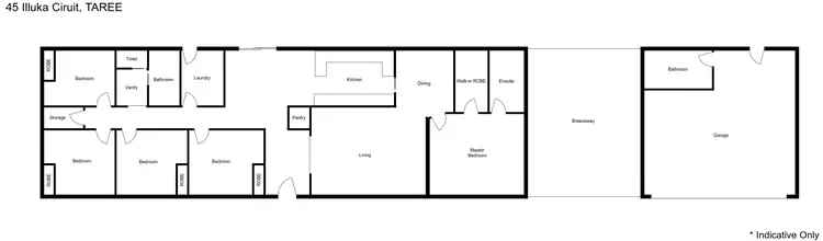Floorplan of Homely rural property listing, 45 Iluka Circuit, Taree NSW 2430