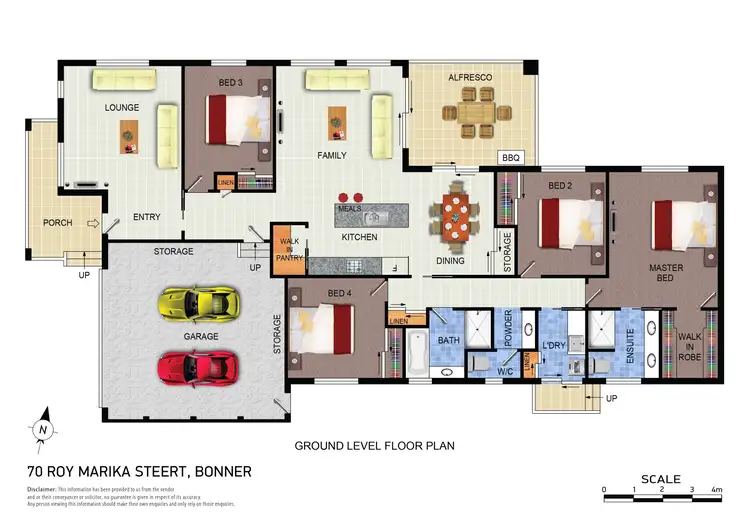 Floorplan of Homely house listing, 70 Roy Marika Street, Bonner ACT 2914