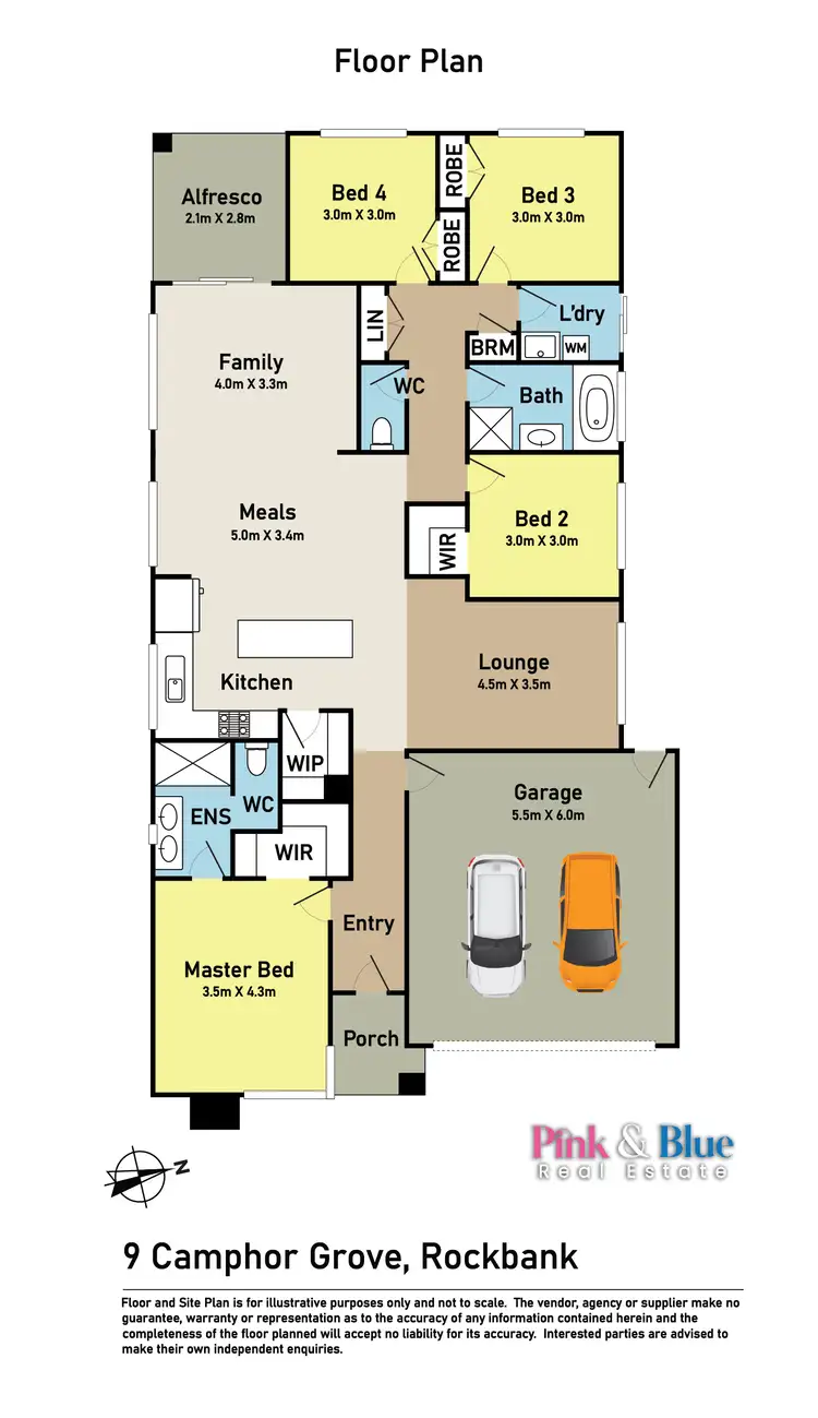 Floorplan of Homely house listing, 9 Camphor Gr, Rockbank VIC 3335