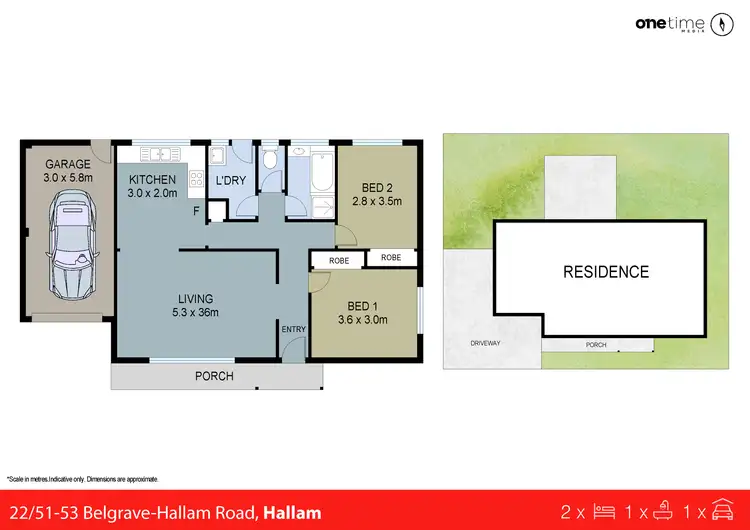 Floorplan of Homely unit listing, 22/51-53 Belgrave-Hallam Road, Hallam VIC 3803