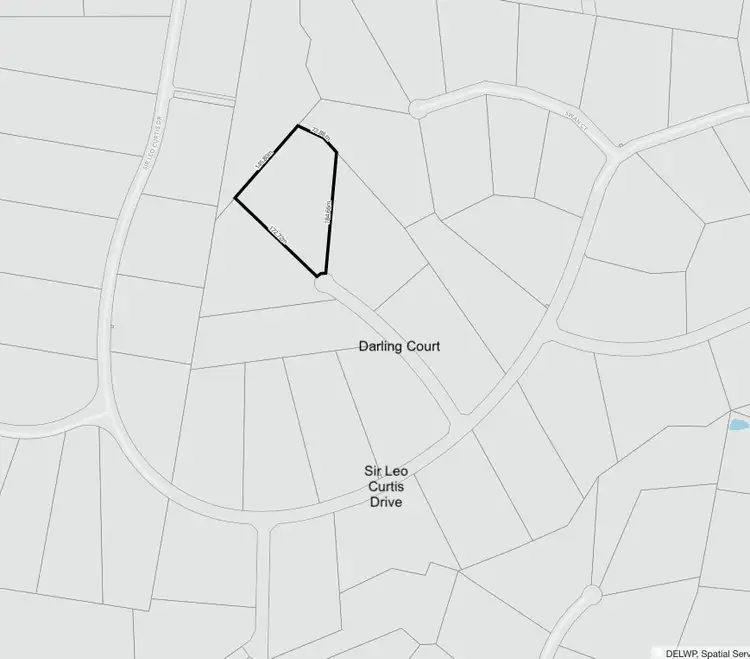 Floorplan of Homely land listing, 6 Darling Court, Wandong VIC 3758
