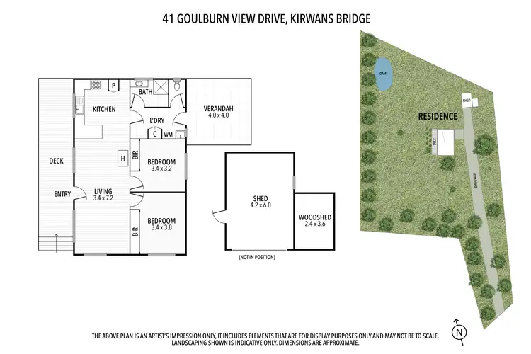 Floorplan of Homely house listing, 41 Goulburn Views Drive, Kirwans Bridge VIC 3608