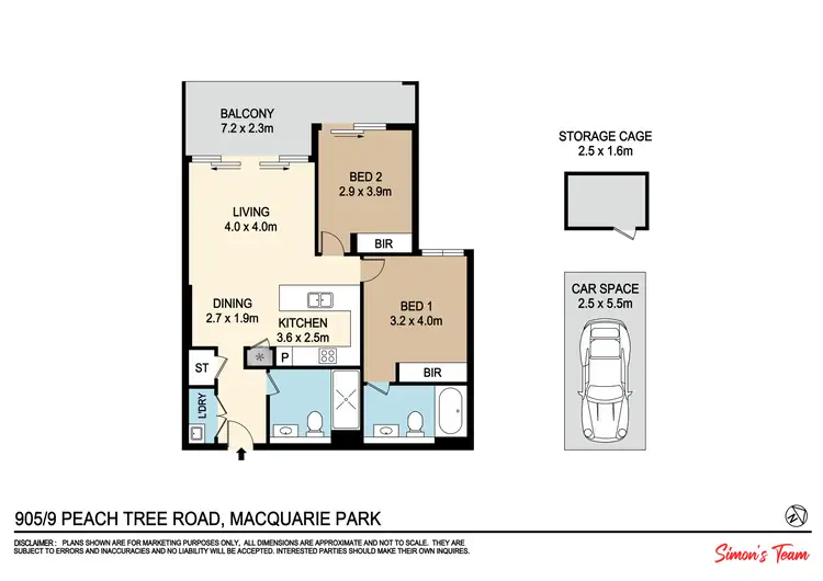 Floorplan of Homely apartment listing, 905/9 Peach Tree Rd, Macquarie Park NSW 2113