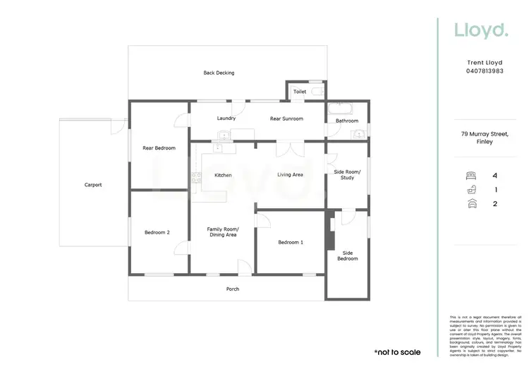 Floorplan of Homely house listing, 79 MURRAY STREET, Finley NSW 2713