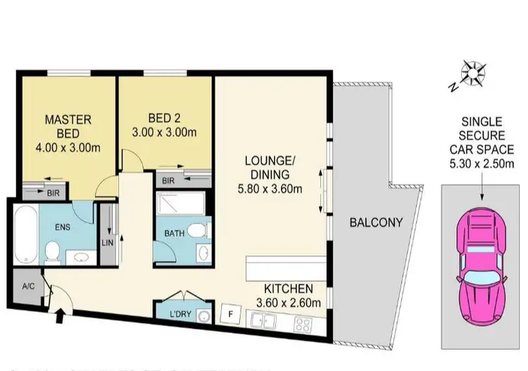 Floorplan of Homely apartment listing, 3208/11 Charles Street, Canterbury NSW 2193