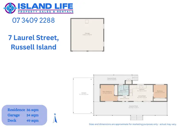 Floorplan of Homely house listing, 7 Laurel Street, Russell Island QLD 4184