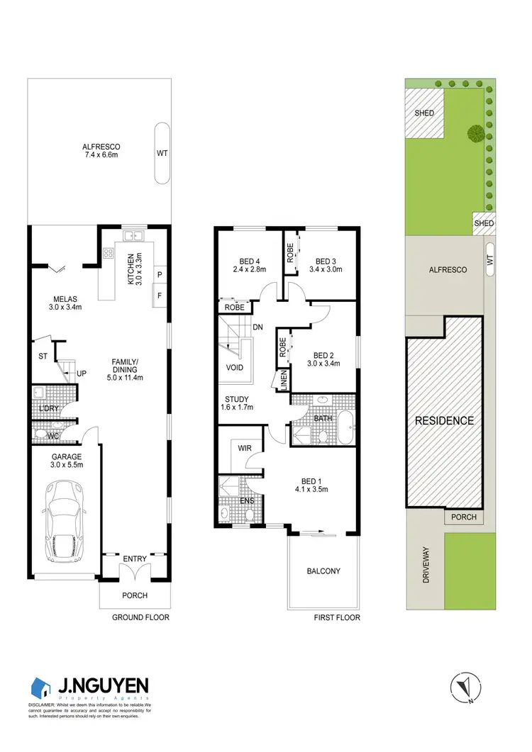 Floorplan of Homely semi-detached listing, 79 Hamilton Road, Fairfield NSW 2165