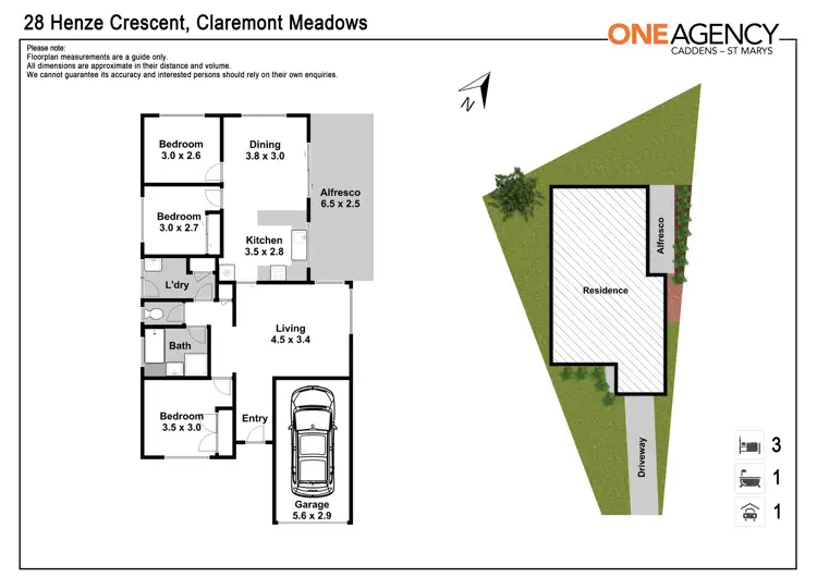 Floorplan of Homely house listing, 28 Henze Crescent, Claremont Meadows NSW 2747