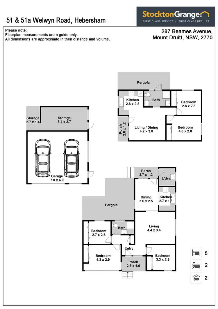 Floorplan of Homely house listing, 51 & 51a Welwyn Road, Hebersham NSW 2770