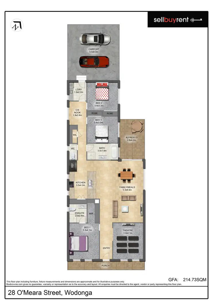 Floorplan of Homely house listing, 28 OMEARA STREET, Wodonga VIC 3690