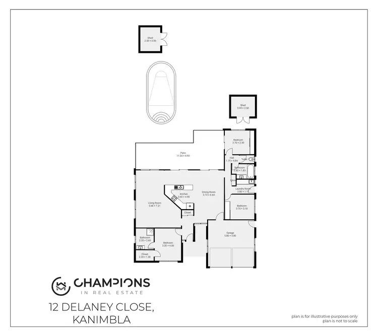 Floorplan of Homely house listing, 12 Delaney Close, Kanimbla QLD 4870