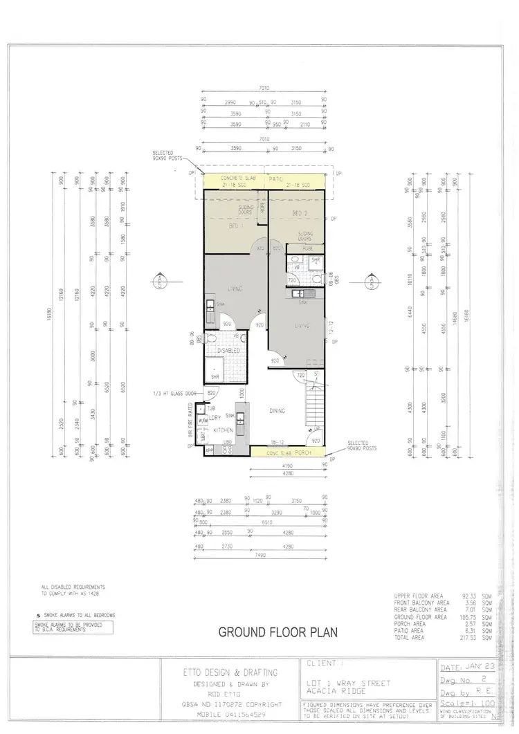 Floorplan of Homely block of units listing, 1/5 Wray Street, Acacia Ridge QLD 4110