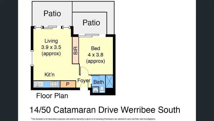 Floorplan of Homely unit listing, 14/50 Catamaran Drive, Werribee South VIC 3030