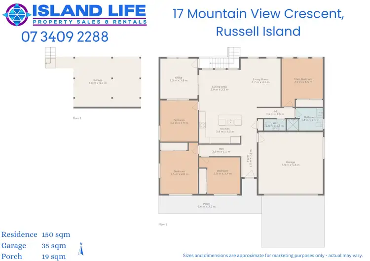 Floorplan of Homely house listing, 17 Mountain View Crescent, Russell Island QLD 4184