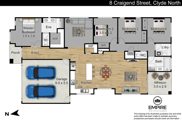 Floorplan of Homely house listing, 8 Craigend Street, Clyde North VIC 3978