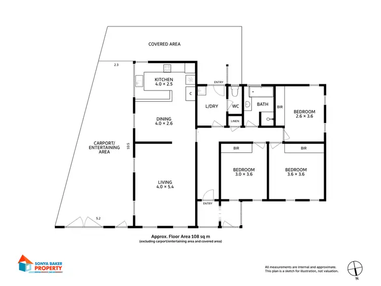 Floorplan of Homely house listing, 8 Oonah Crescent, Somerset TAS 7322