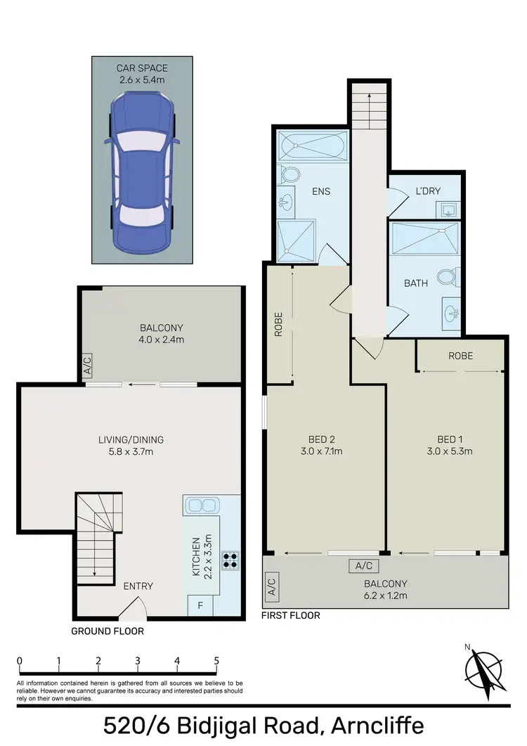 Floorplan of Homely apartment listing, 520/6 Bidjigal Road, Arncliffe NSW 2205
