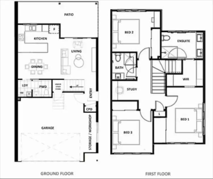 Floorplan of Homely townhouse listing, Address available on request