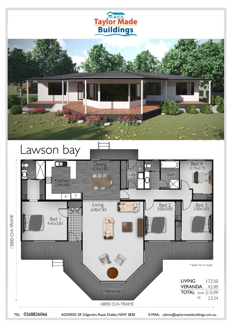 Floorplan of Homely rural property listing, 33R Lagoon Creek Road, Minore NSW 2830